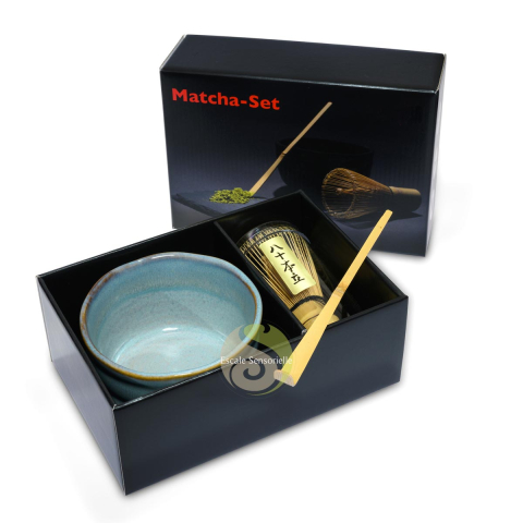 Coffret matcha bora blue pour s'initier à la préparation du thé