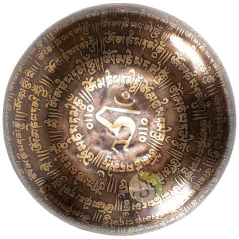 Bol tibétain chantant mantra - 1783g