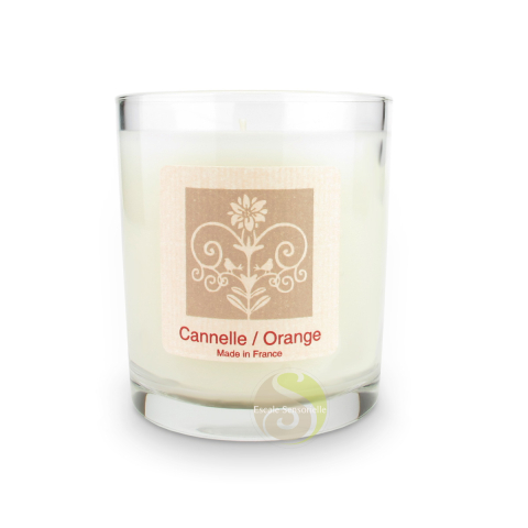 Bougie cannelle orange parfum doux et chaleureux