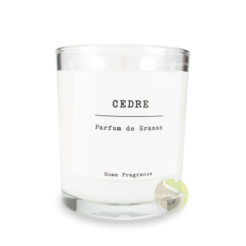 Bougie vintage cèdre blanc fragrance de Grasse