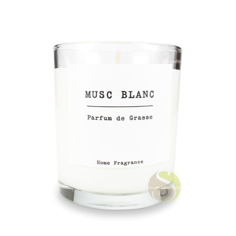 Bougie vintage musc blanc fragrance de Grasse