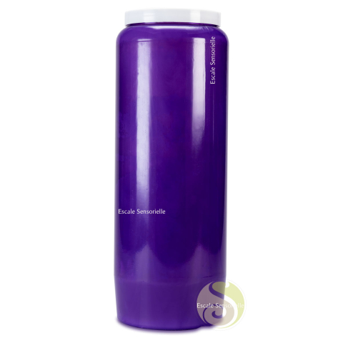 Bougie de neuvaine violette sans parfum prières et dévotion
