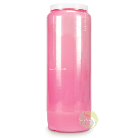 Bougie de neuvaine parfumée rose à la fleur de rose 9 jours 