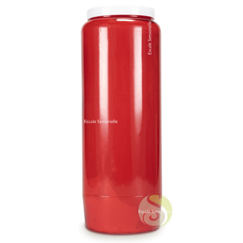 Bougie de neuvaine rouge sans parfum pour prières méditation