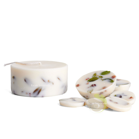 Boite de fondant parfumé bougie The Munio ashberries & bilberies leaves vegan & sans OGM