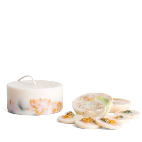 Boite de fondant parfumé bougie The Munio calendula (marigold) vegan & sans OGM