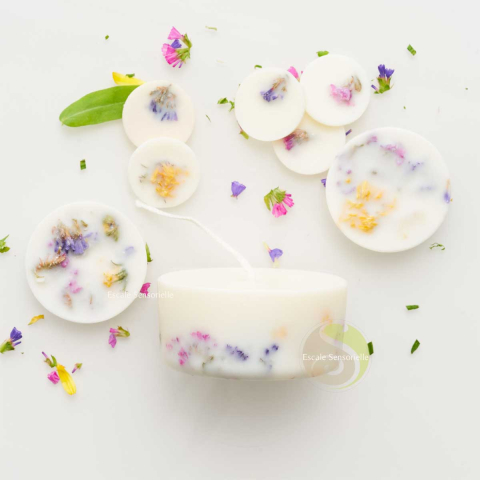 Bougie et fondants parfumés wild flowers (fleurs sauvages)