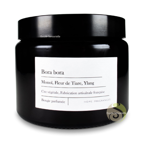 Bougie mèche bois Bora Bora
