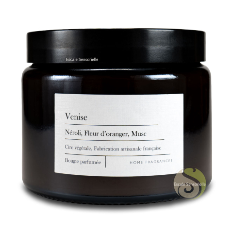 Bougie mèche bois Venise
