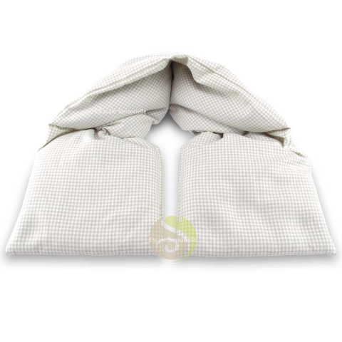 Tour de cou chauffant aux graines de colza - Beige