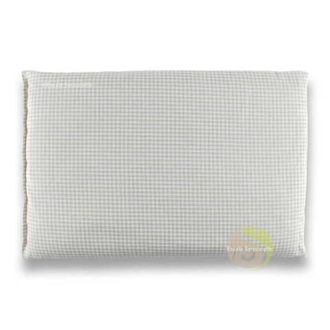 Coussin chauffant beige garni de graines de colza tissu bio