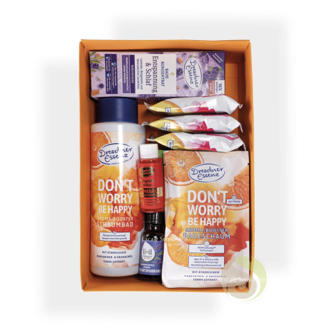 Coffret bain bien-être bain moussant huile, galet et sel de bain