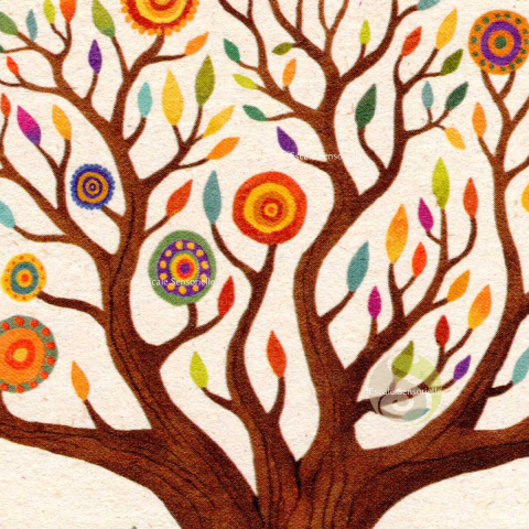 Carte postale arbre de vie
