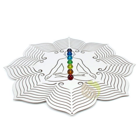 Mobile chakra suspension décoration design jardin zen méditation