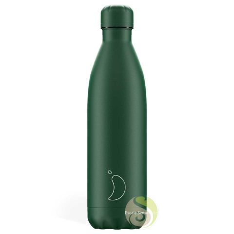Bouteille isotherme matte green 750 ml Chilly's bottle