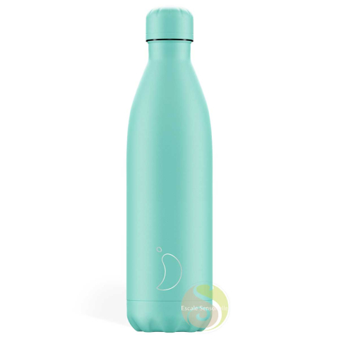 Chilly's bouteille 750ml isotherme pastel green gourde thermos