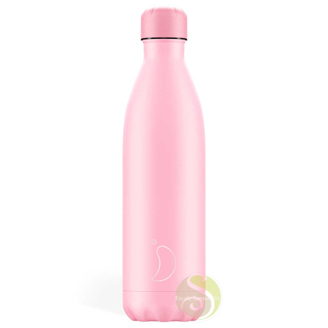 Bouteille nomade Chilly's 750ml isotherme gourde thermos pastel pink