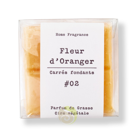 Fleurs d'oranger parfum cire parfumée pastille carré de Grasse