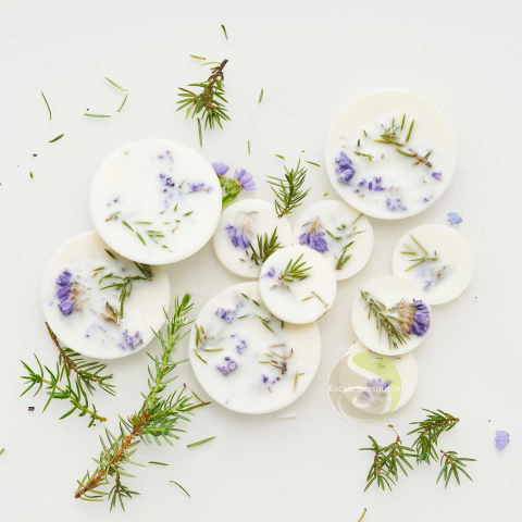Fondants parfumés juniper & limonium (genévrier & limonium)