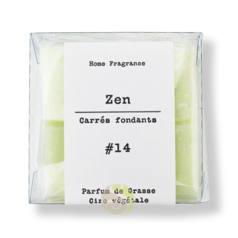 Cire parfumée zen parfum solide carrés fondants apaisant