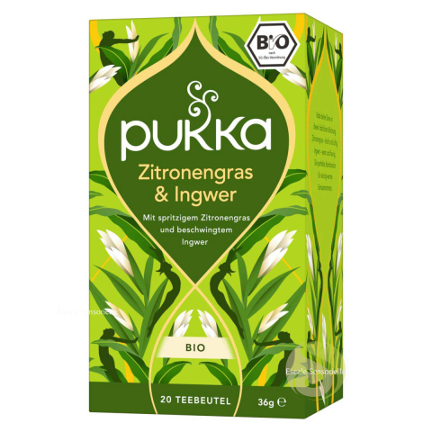 Tisane pour la concentration Pukka bio citronnelle et gingembre