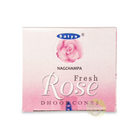 Encens en cône fresh rose détend le corps et apaise l'esprit