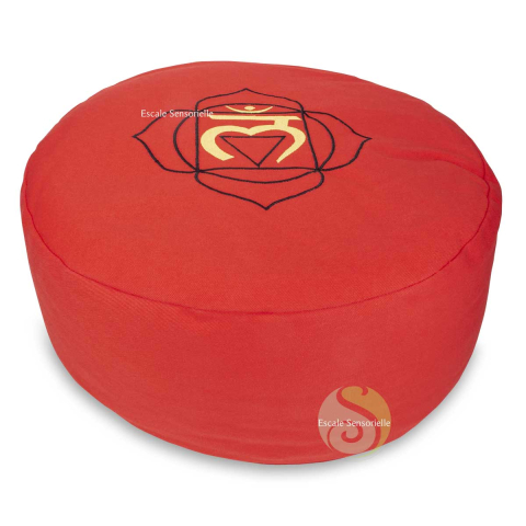 Coussin chakra racine rouge 