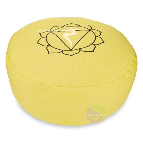 Coussin chakra plexus solaire jaune