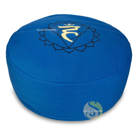 Coussin chakra gorge bleu