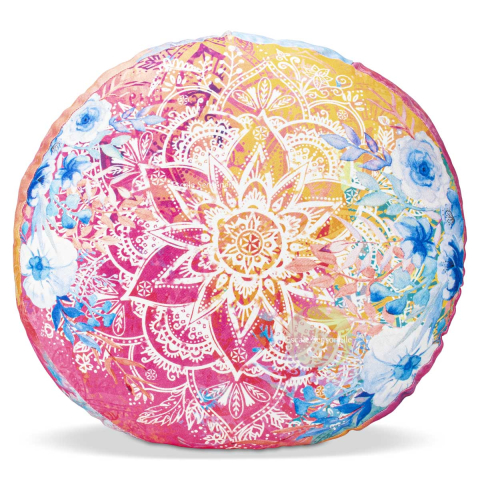 Coussin rond summer floral
