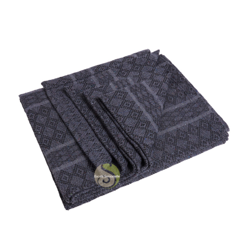 Couverture de yoga en coton recyclé thunder
