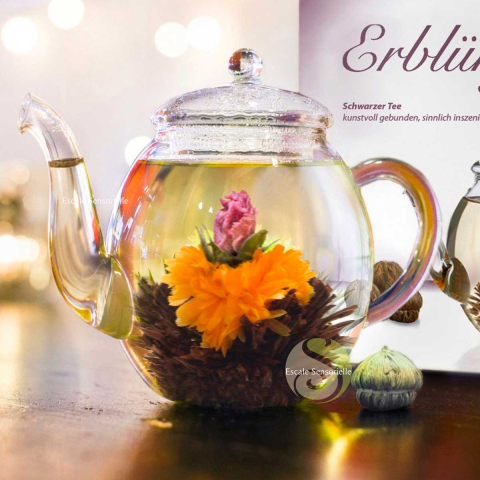 Coffret de fleurs de thé noir