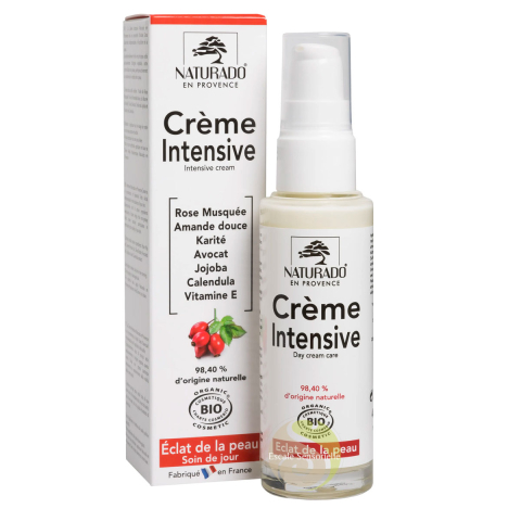 Crème intensive jour visage Bio