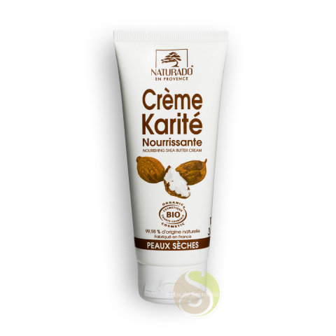 Crème karité bio nourrissante Naturado pour peaux sèches à très sèches 
