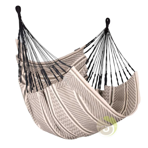 Cumbia zebra fauteuil hamac certifié GOTS