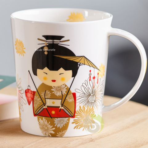 Mug céramique geisha gold 500 ml