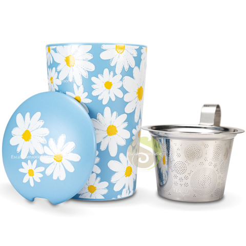 Tisanière céramique daisy blue