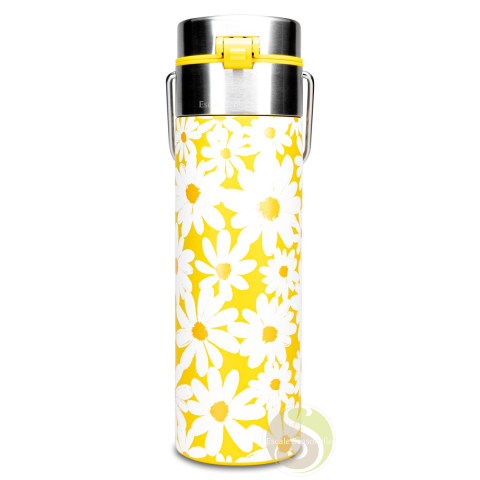 Bouteille isotherme double paroi Daisy yellow Leeza