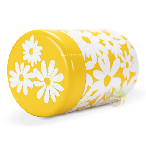 Boite métallique à thé daisy yellow