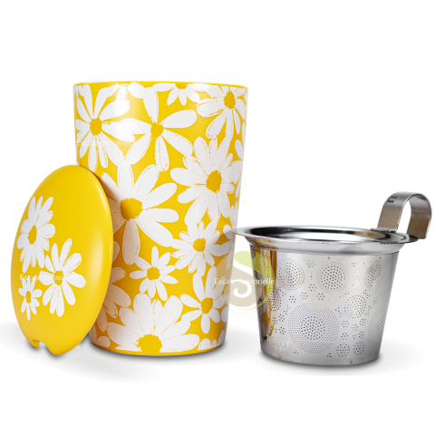 Tisanière céramique daisy yellow