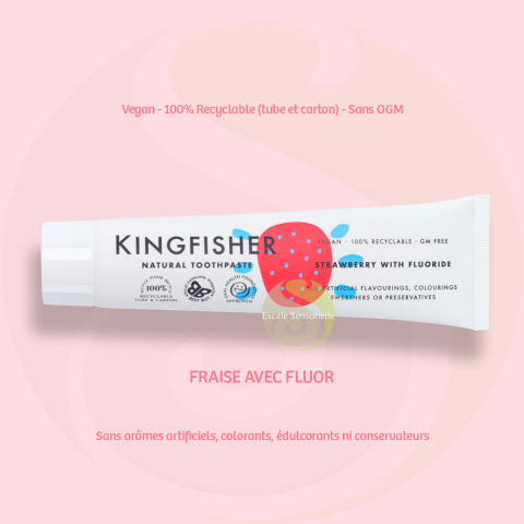Dentifrice enfant à la fraise avec fluor