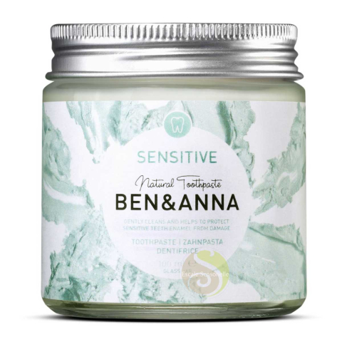 Ben & Anna dentifrice bio sensitive dents sensibles certifié Natrue, vegan et cruelty free