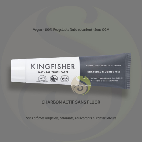 Dentifrice charbon actif sans fluor