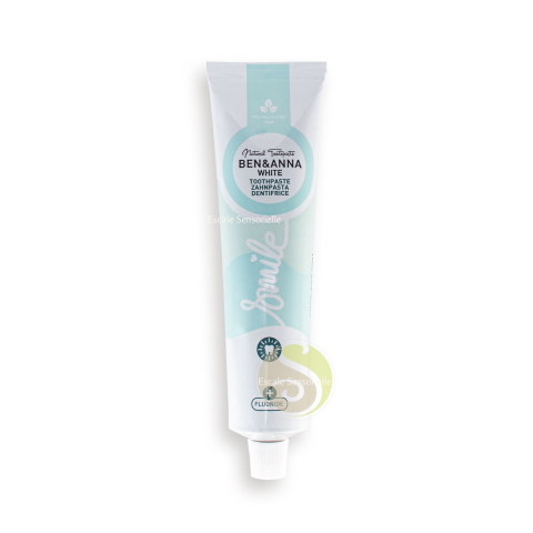 Dentifrice white blancheur avec fluor Ben & Anna Vegan Natrue