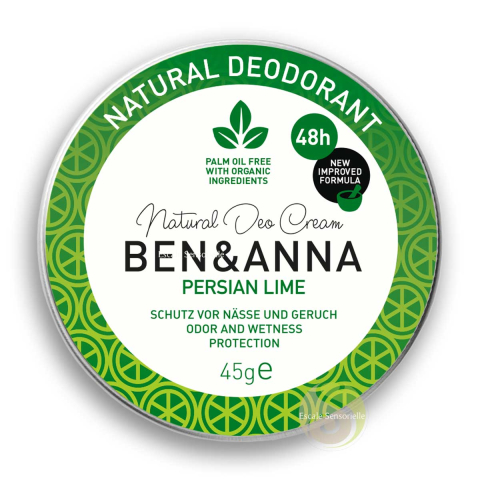 Soda cream deodorant Ben & Anna persian lime natrue vegan cruelty free