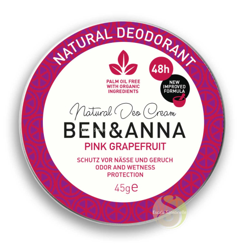 Soda cream deodorant Ben & Anna pink grapefruit natrue vegan cruelty free