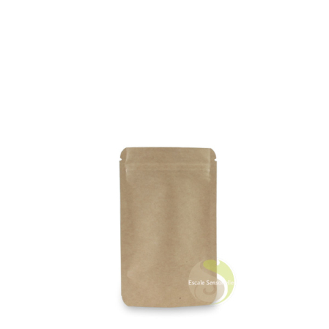 Sachets doypack zip 100 ml kraft (lot de 10)