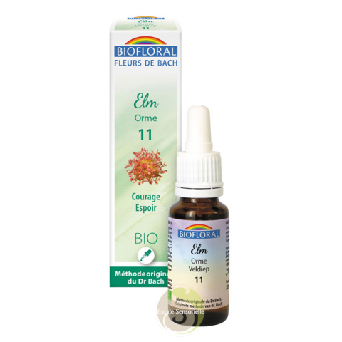 Elm fleur de Bach orme N°11 Biofloral compte gouttes