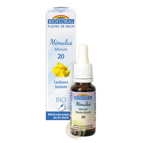 Fleur de Bach 20 mimulus Bio mimule contre les peurs et l'insécurité