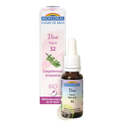 Vine Fleur de Bach Bio gouttes don de soi autorité naturelle